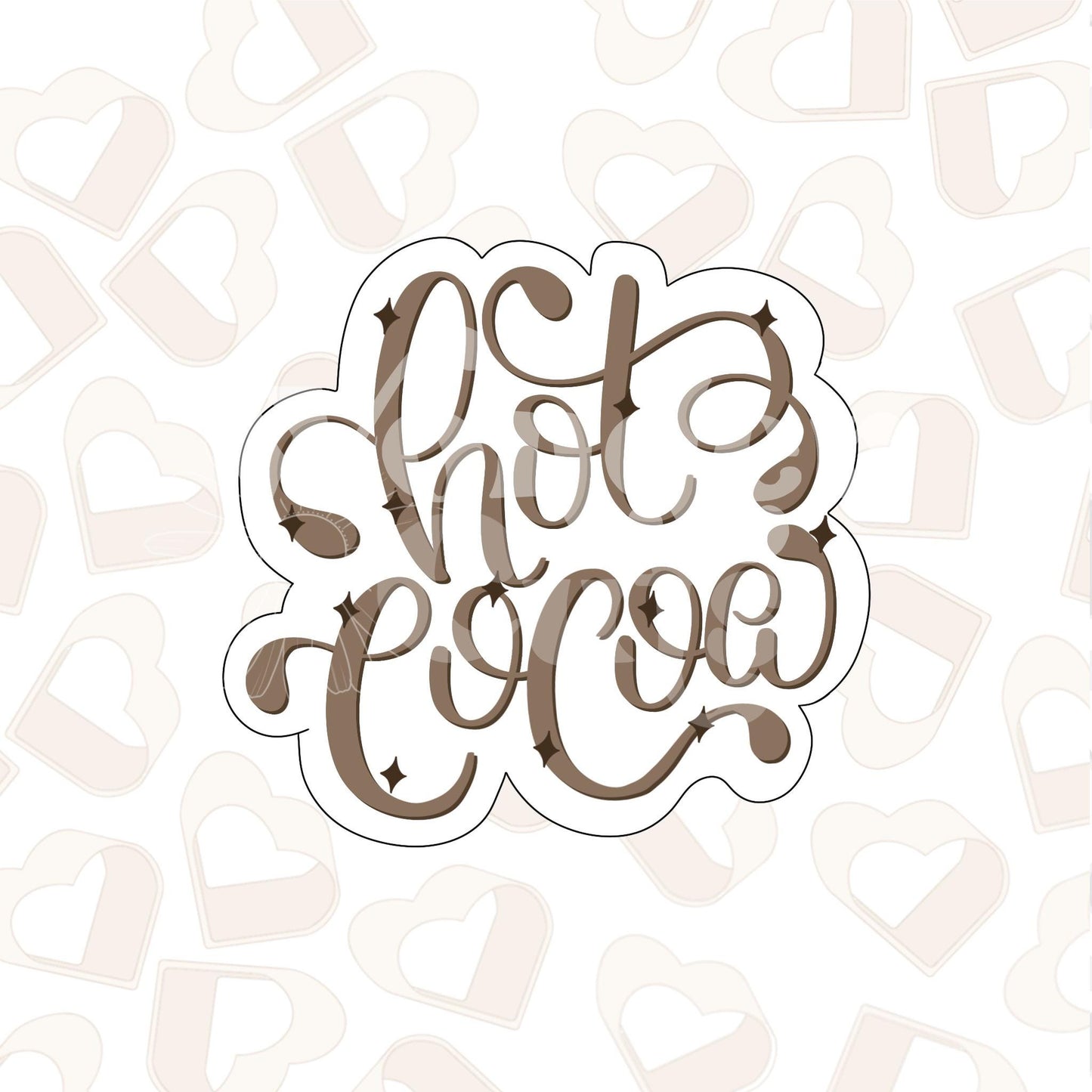 Hot Cocoa Plaque Cookie Cutter