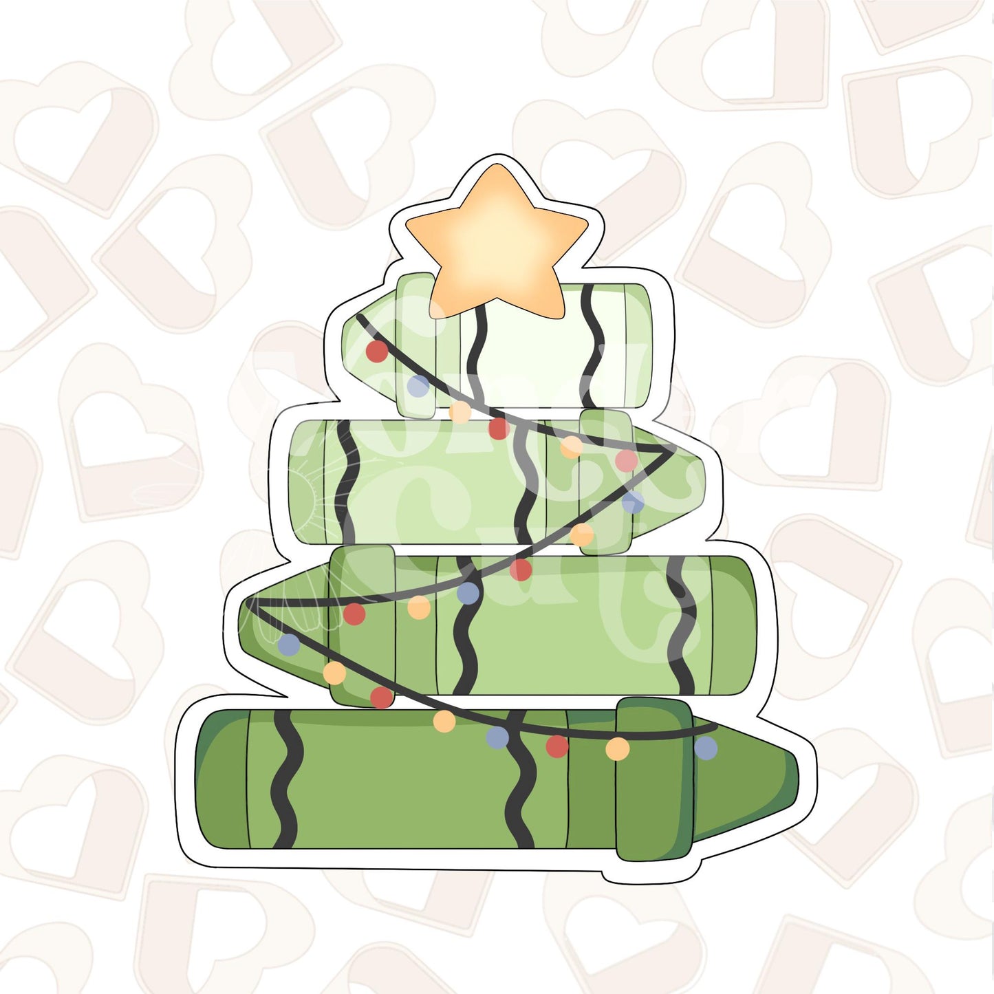 Crayon Christmas Tree Cookie Cutter