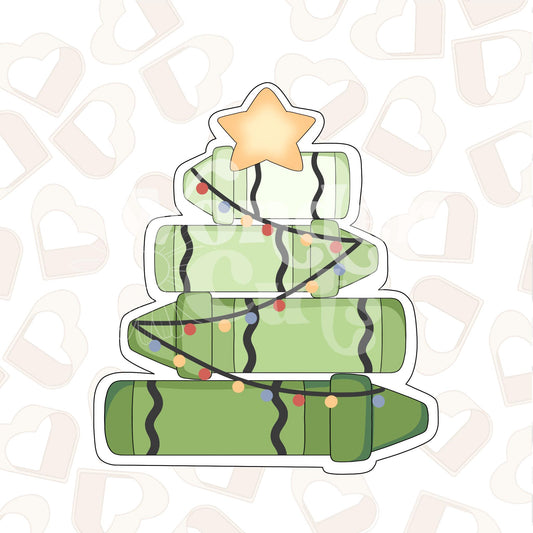 Crayon Christmas Tree Cookie Cutter