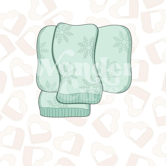 Winter Scarf Cookie Cutter