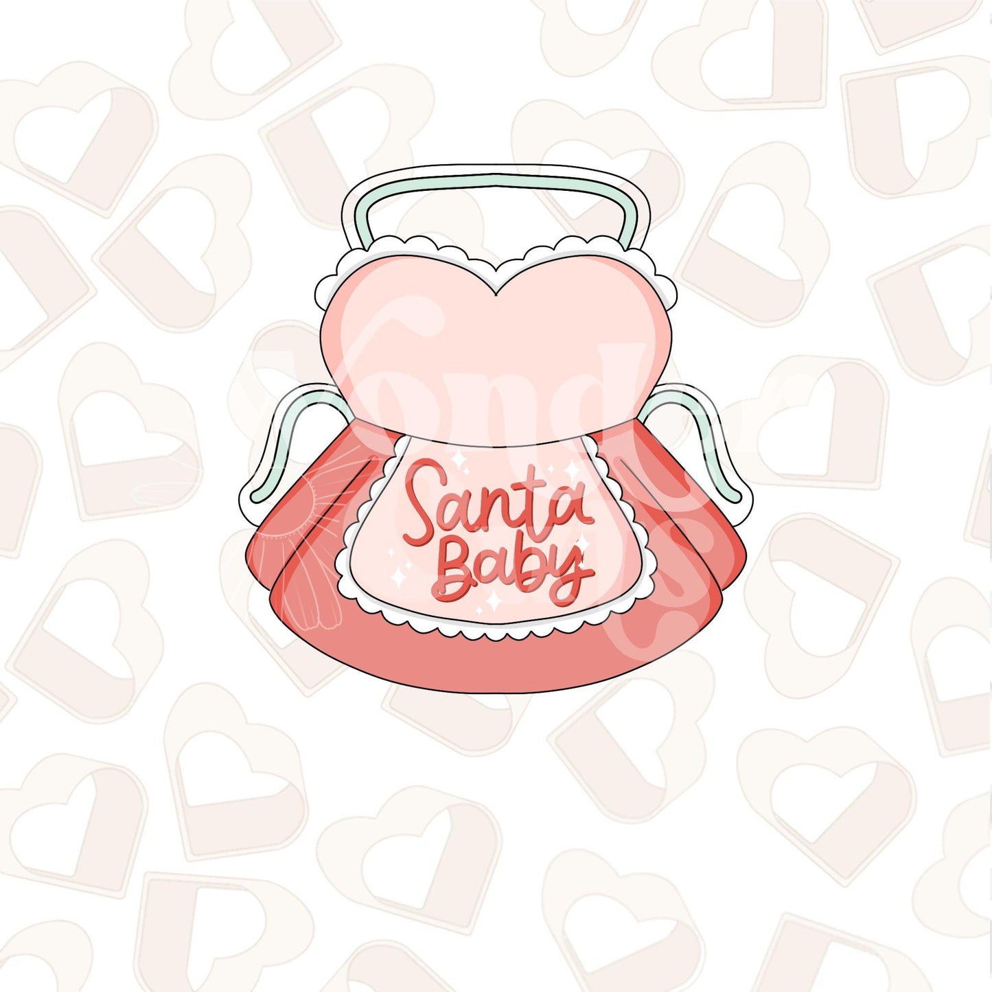 Mrs. Claus Apron Cookie Cutter