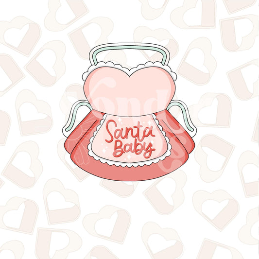 Mrs. Claus Apron Cookie Cutter