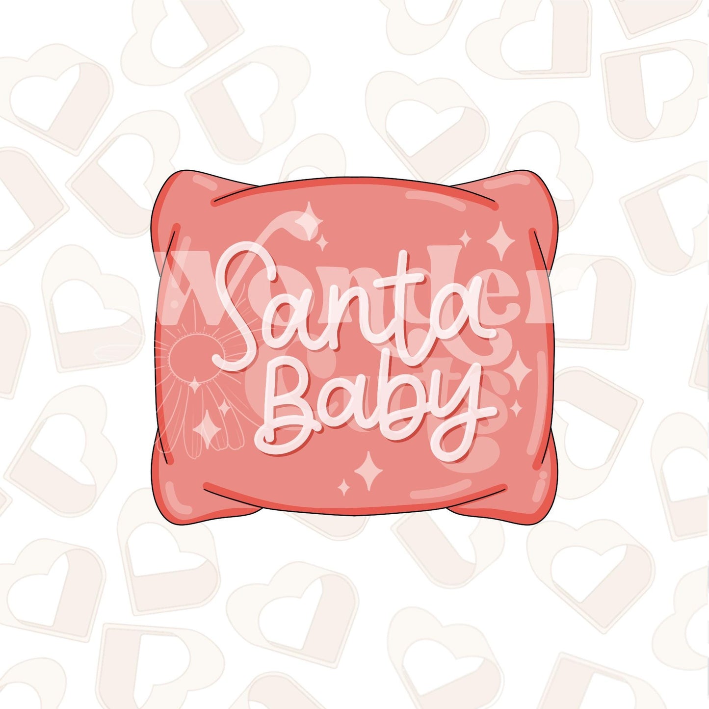 Santa's Pillow Cookie Cutter