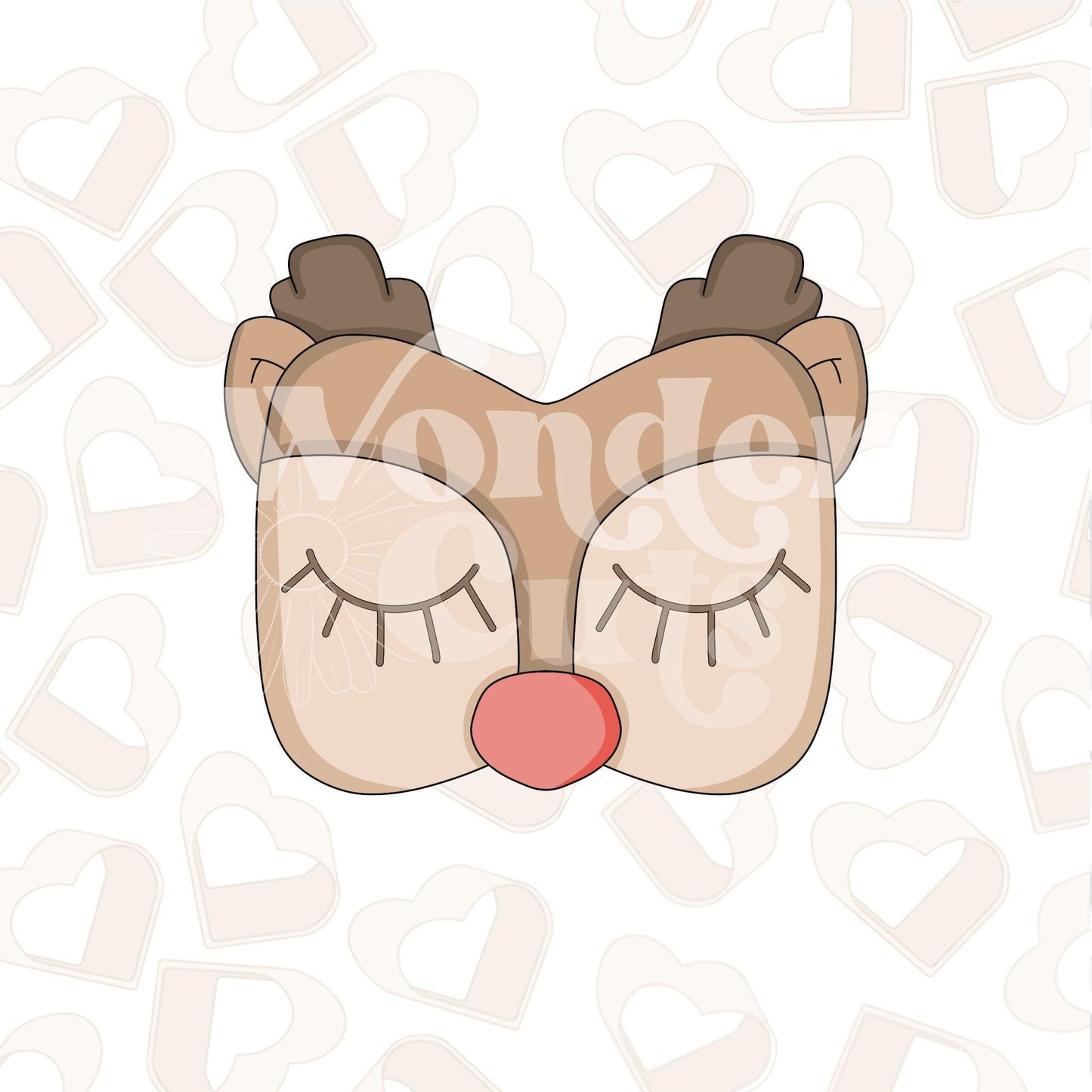 Reindeer Sleep Mask Cookie Cutter