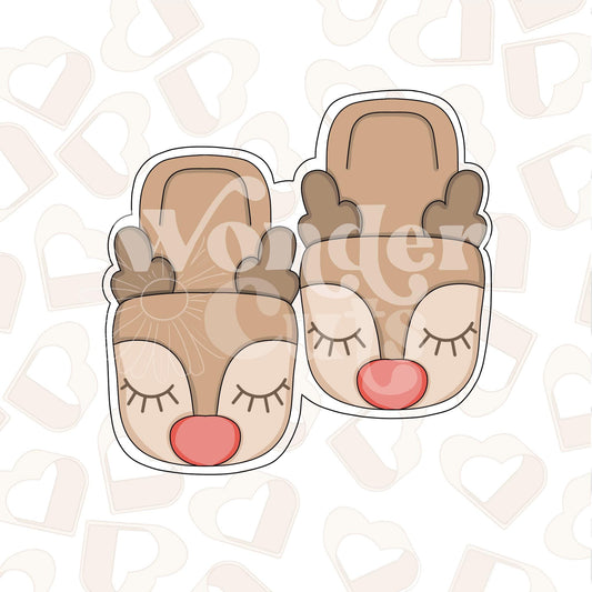 Reindeer Slippers Cookie Cutter
