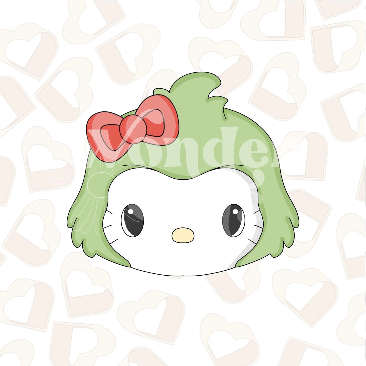 Fuzzy Green HK Cookie Cutter