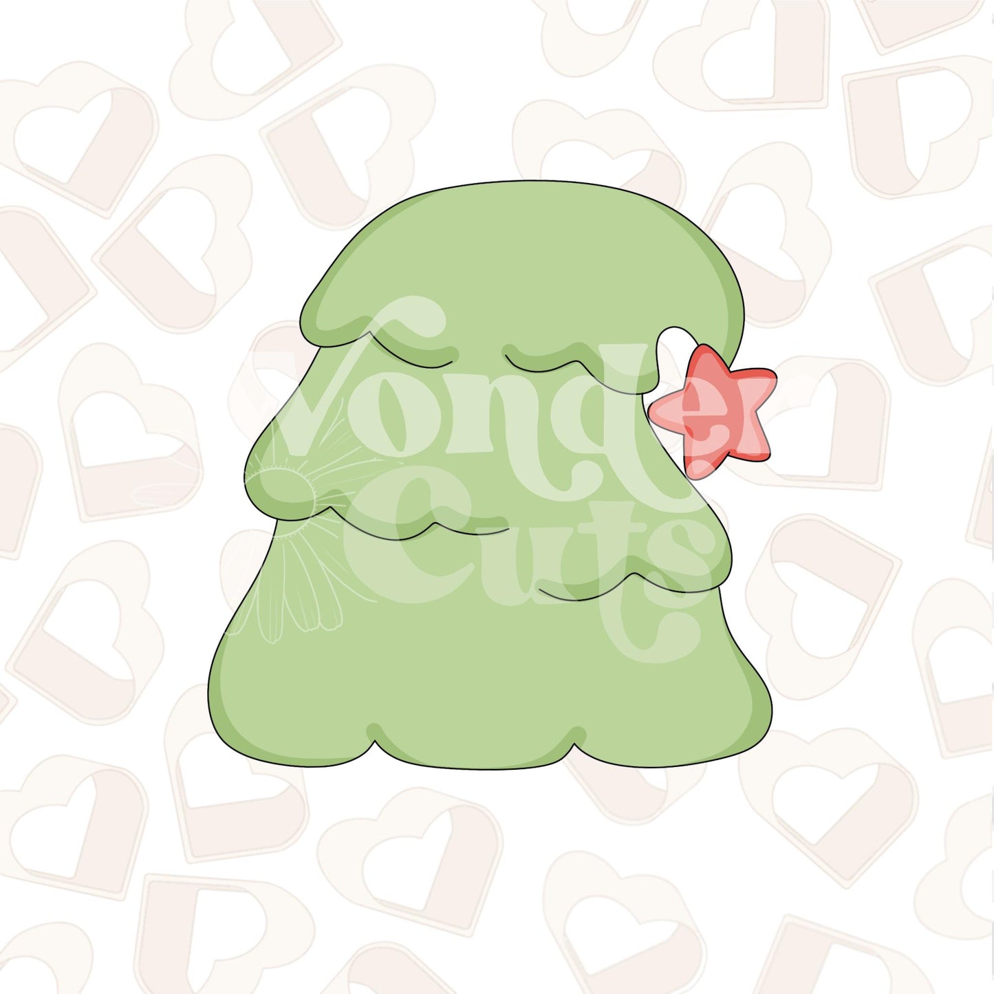 Wonky Christmas Tree Cookie Cutter