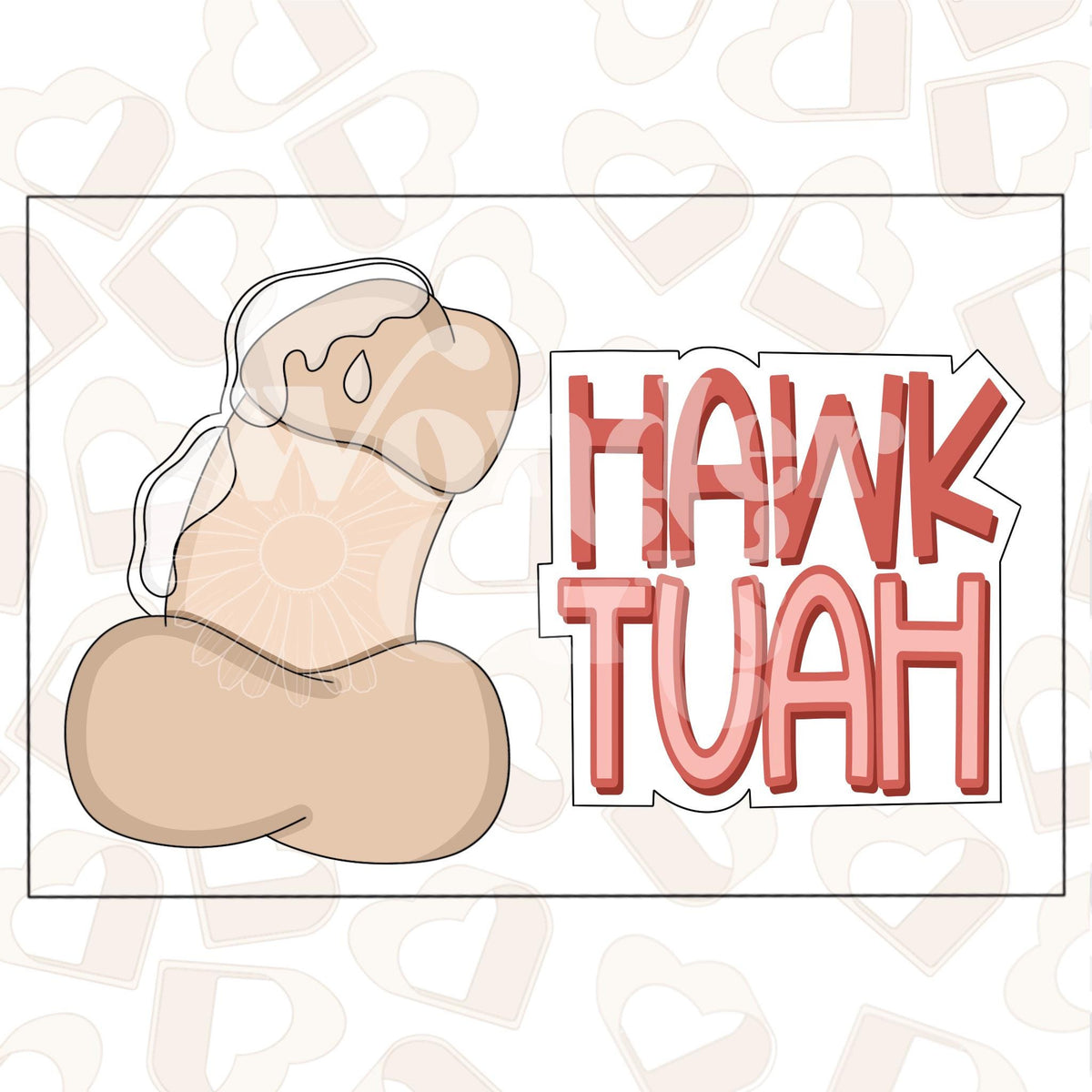 Hawk Tuah Set of 2 Cookie Cutter