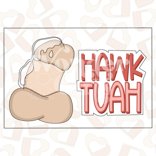 Hawk Tuah Set of 2 Cookie Cutter
