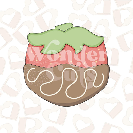 Chubby Chocolate Strawberry Cookie Cutter