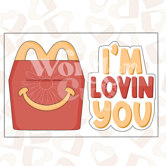 I'm Lovin You Set of 2 Cookie Cutters