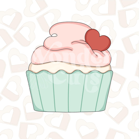 Valentine Cupcake Cookie Cutter