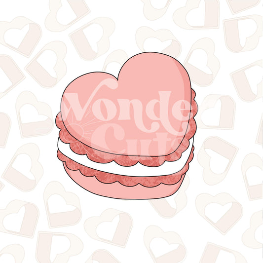 Heart Macaron Cookie Cutter