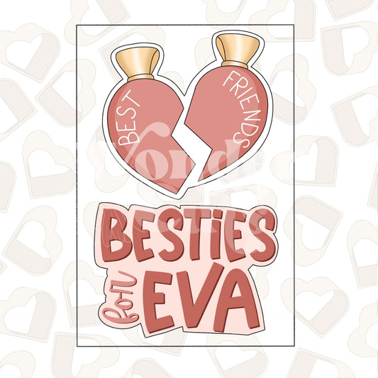 Besties For EVA Set of 2 Cookie Cutter