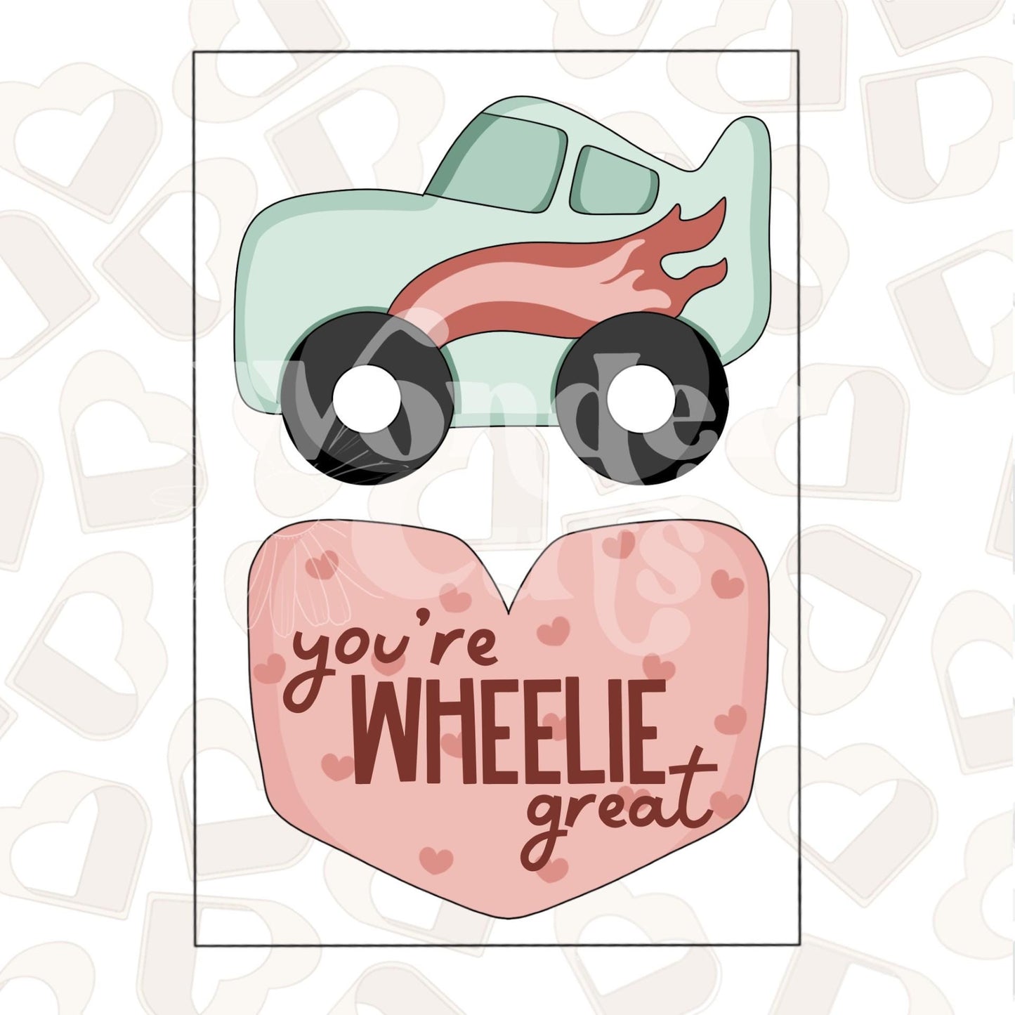 You're Wheelie Great Set of 2 Cookie Cutter