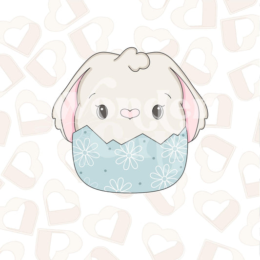 Chubby Bunny in Egg Cookie Cutter