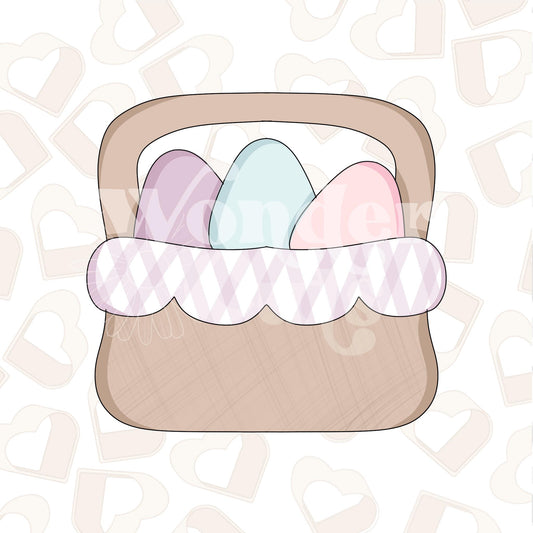 Chubby Easter Basket Cookie Cutter