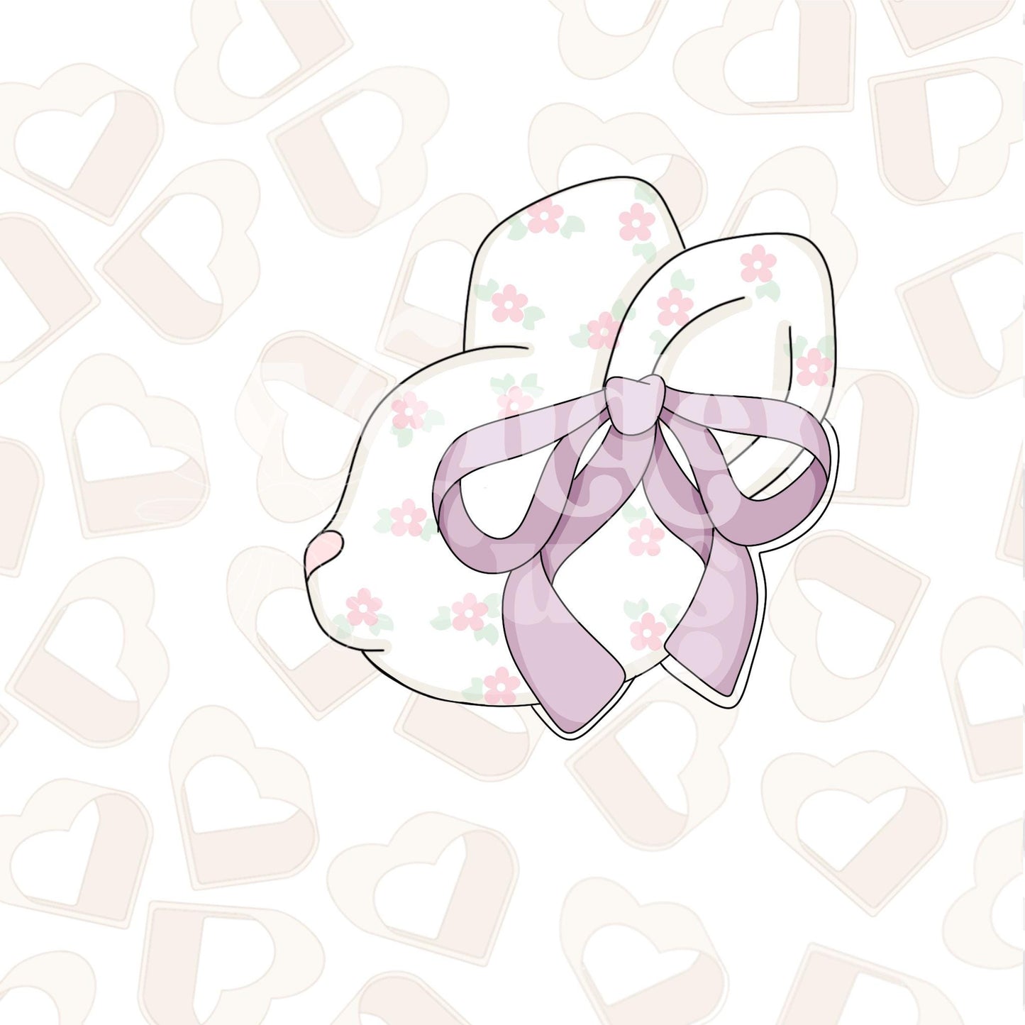 Coquette Bunny Cookie Cutter