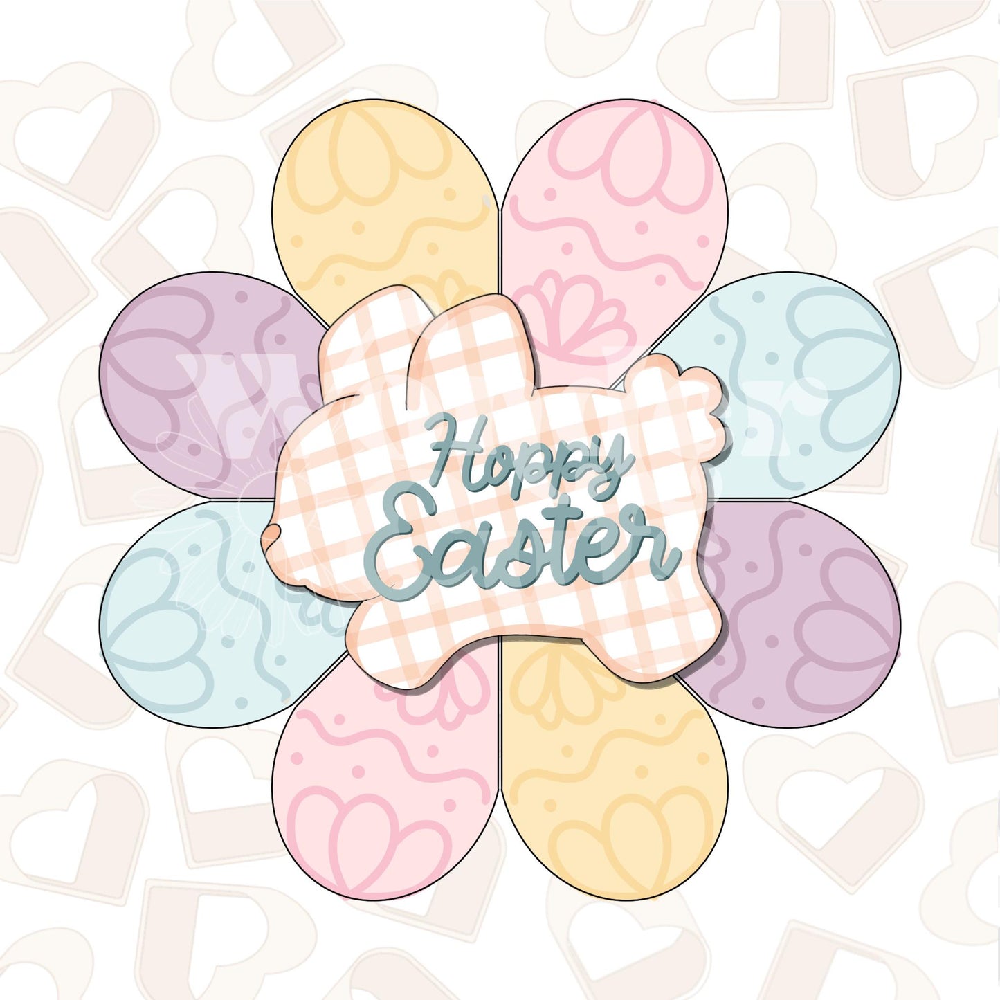 Easter Eggs Platter Cookie Cutter