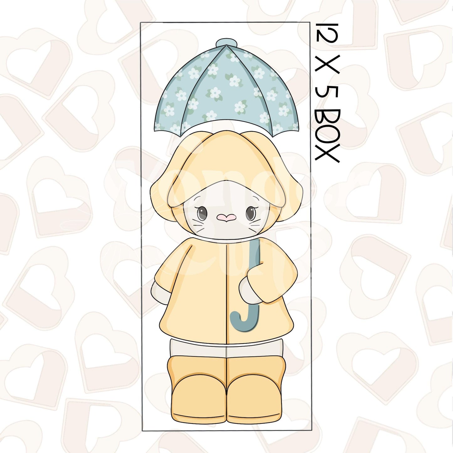 Rainy Day Bunny Set of 4 Cookie Cutter
