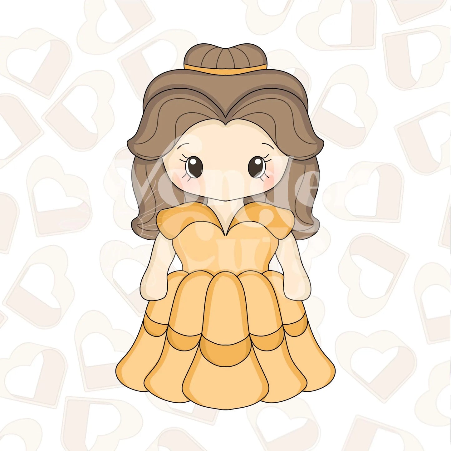 Rose Princess Full Body Cookie Cutter