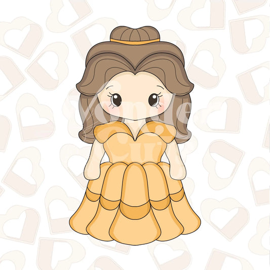 Rose Princess Full Body Cookie Cutter