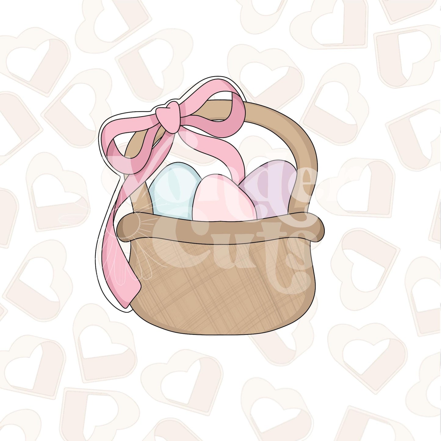 Coquette Easter Basket Cookie Cutter
