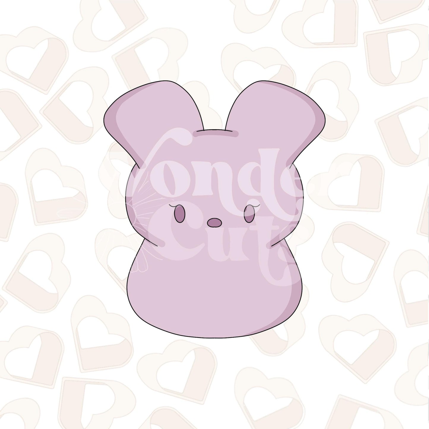 Chubby Marshmallow Bunny Cookie Cutter