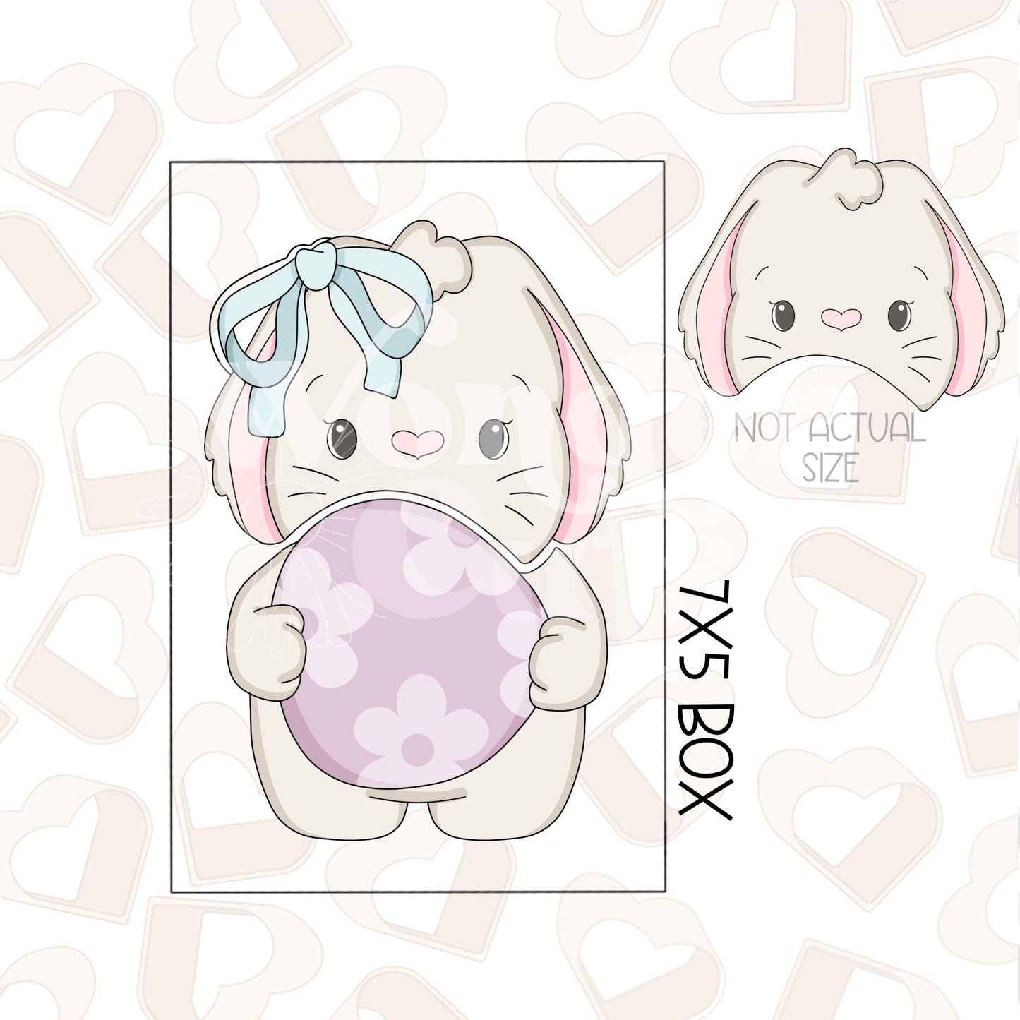 Bunny with Egg Set of 3 Cookie Cutter