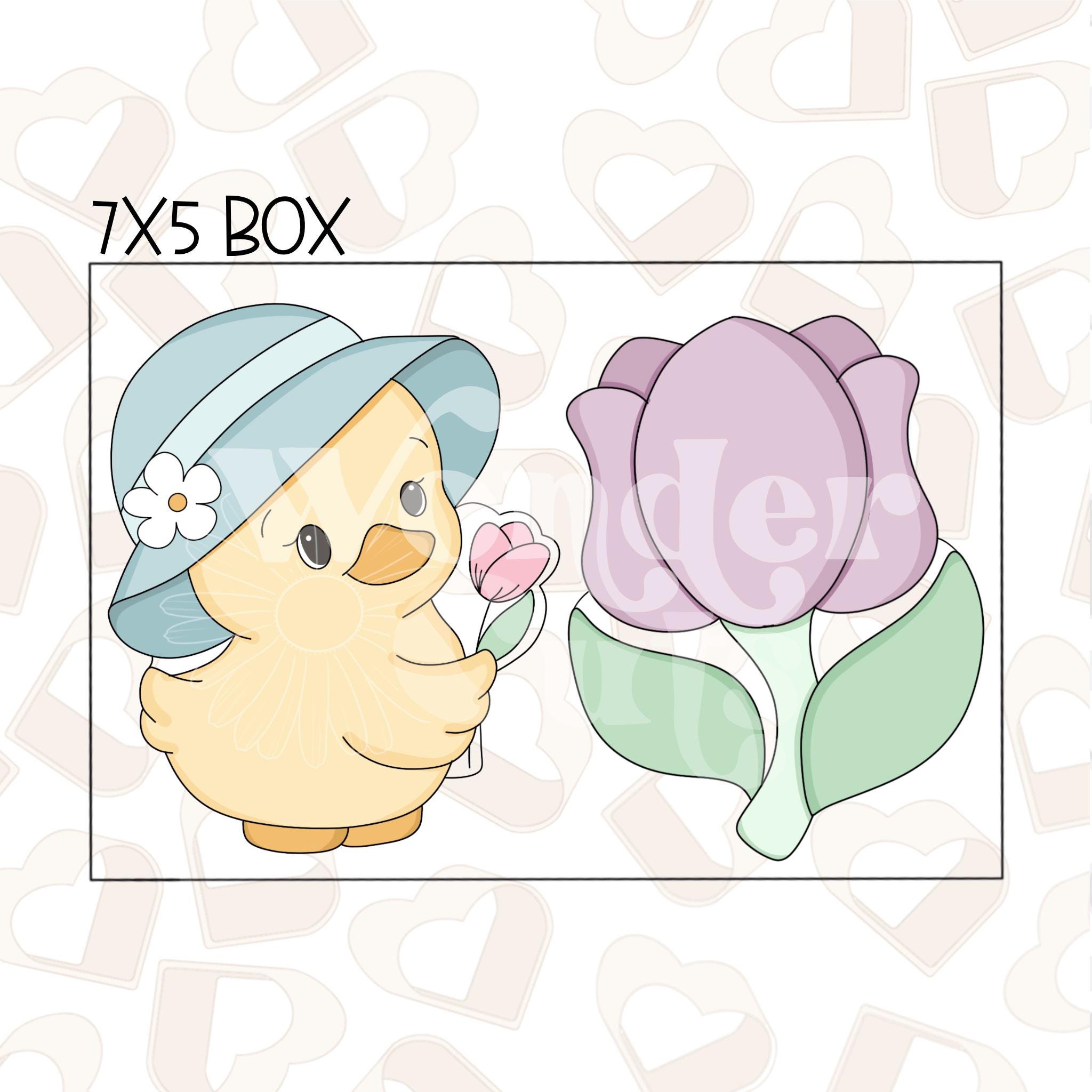 Spring Ducky Set of 2 Cookie Cutter – WonderCutsCookieCutters
