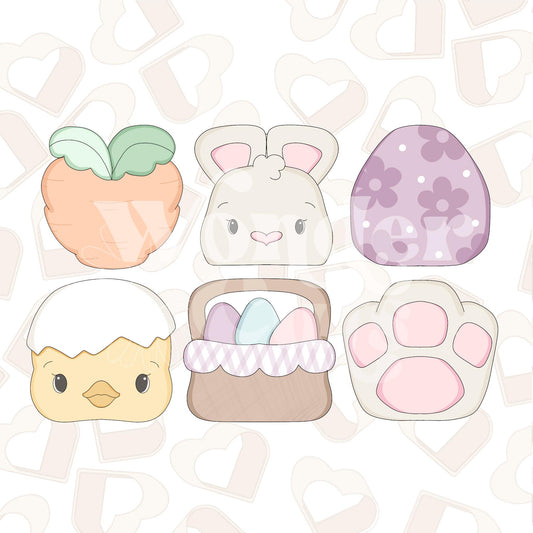 Chubby Easter Minis Set of 6 Cookie Cutter