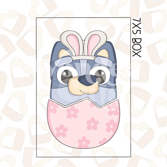 Easter Blue Dog Set of 2 Cookie Cutter