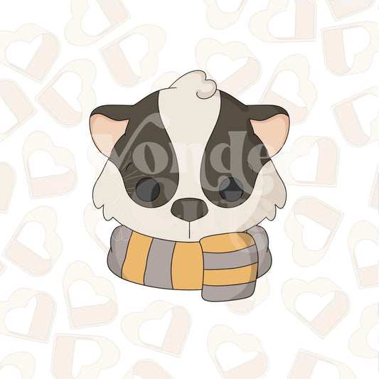 Badger with Scarf Cookie Cutter