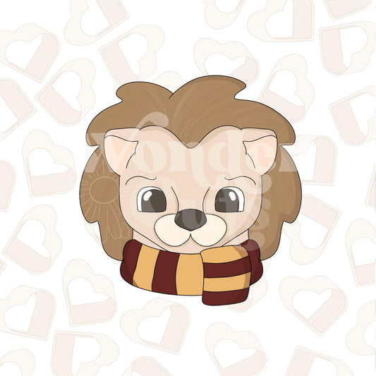 Lion with Scarf Cookie Cutter