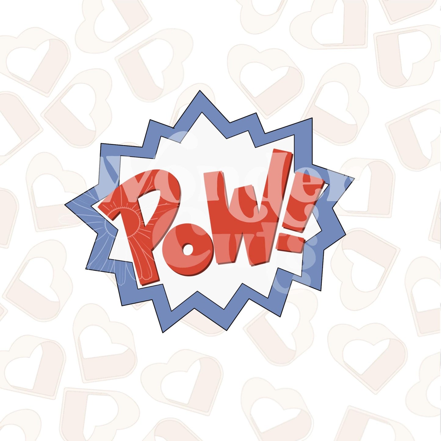 Pow Plaque Cookie Cutter