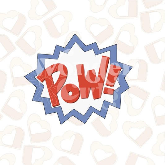 Pow Plaque Cookie Cutter