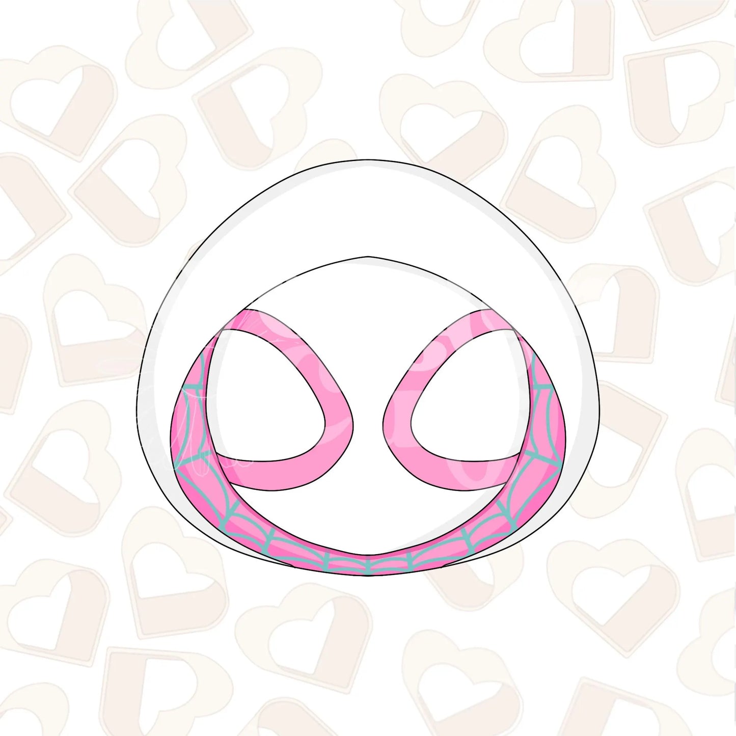Superhero Head 3 Cookie Cutter
