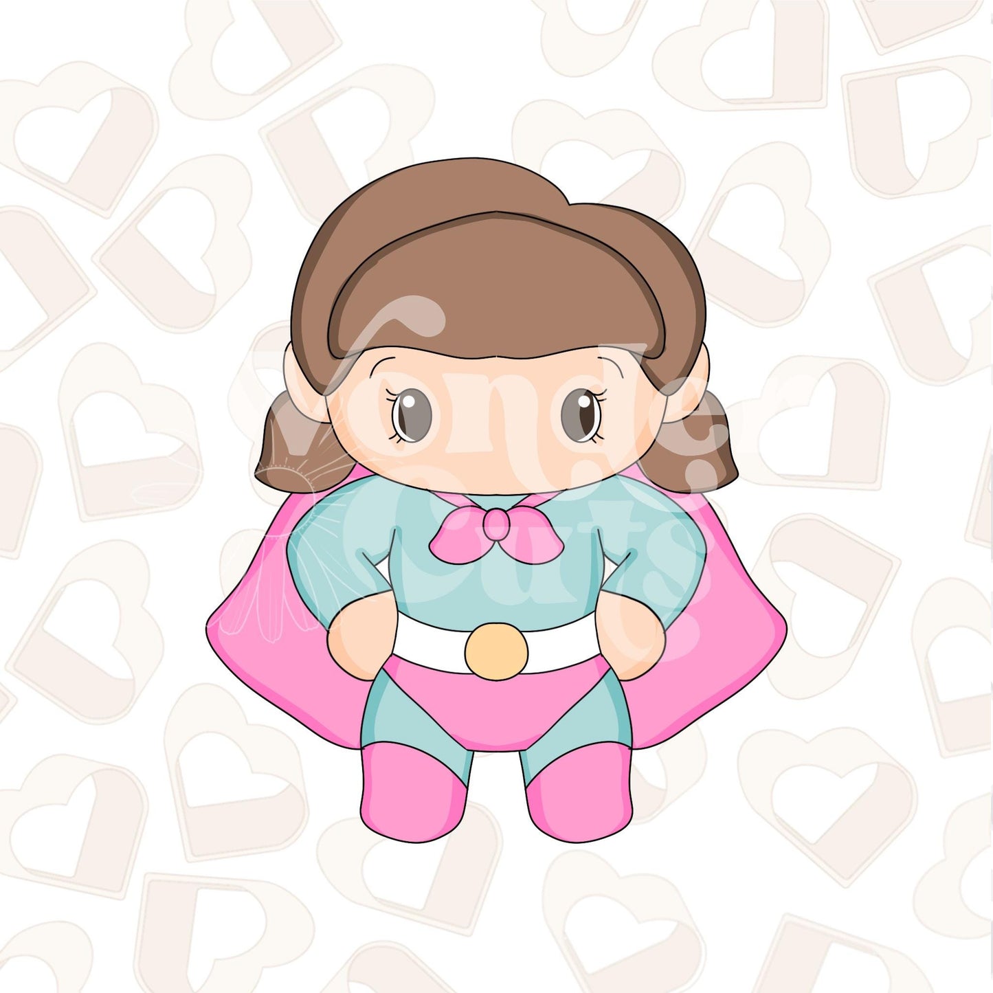 Superhero Girl 2 Cookie Cutter
