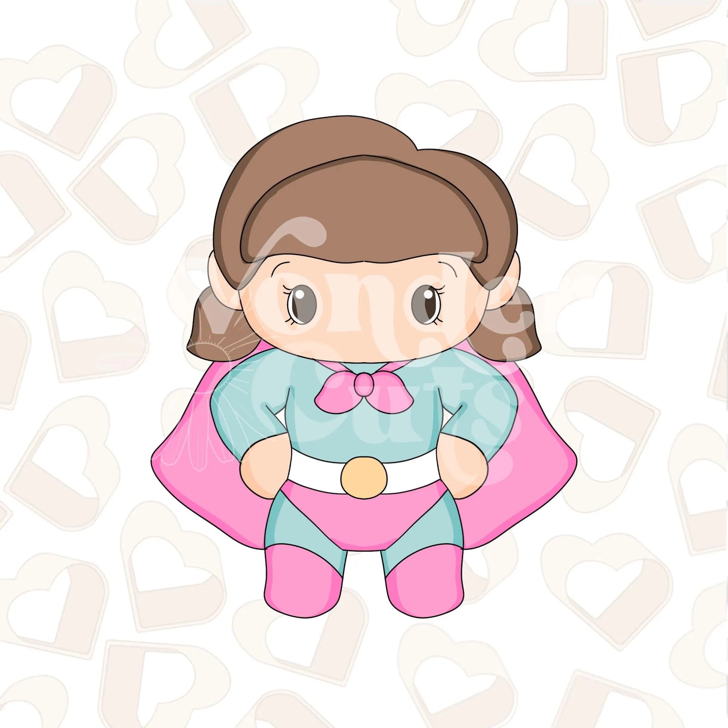 Girl Superhero 2 Cookie Cutter