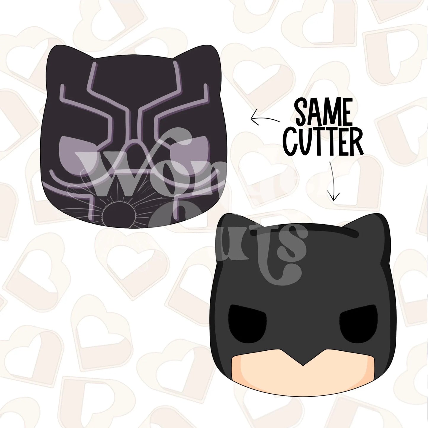 Superhero Head 2 Cookie Cutter