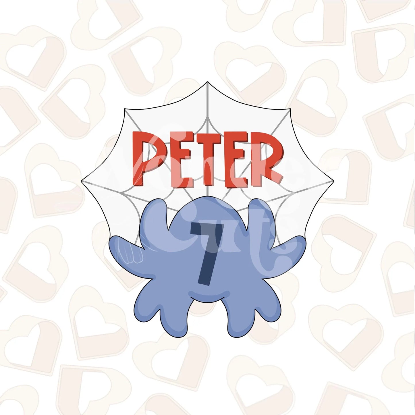 Spider Name Plaque Cookie Cutter