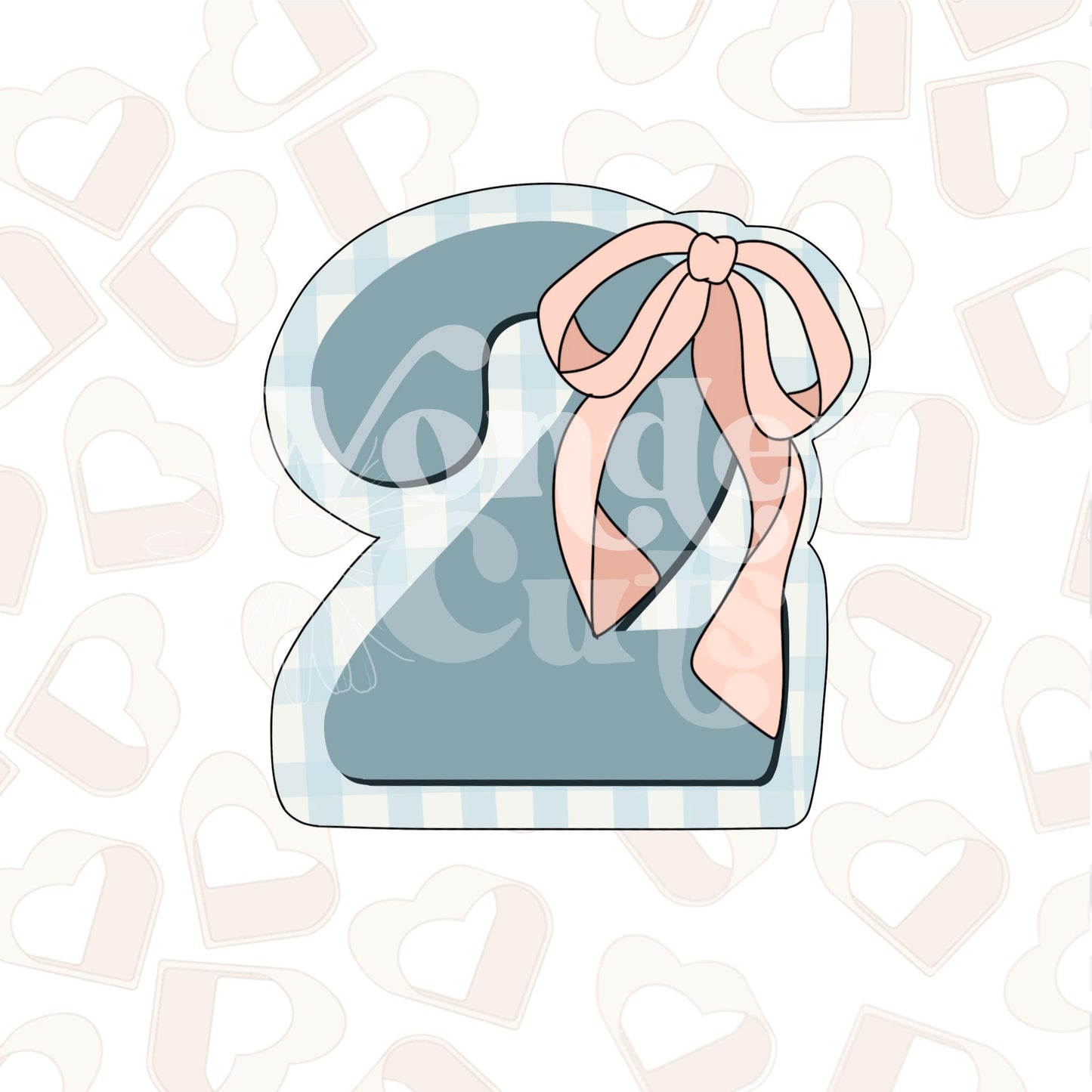 Coquette Number 2 Cookie Cutter