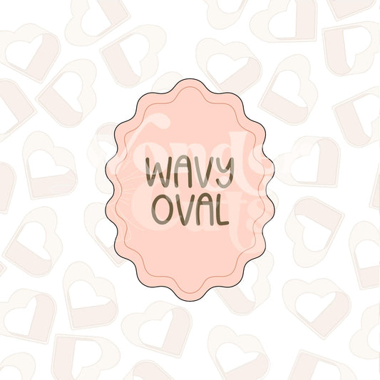 Wavy Oval Cookie Cutter