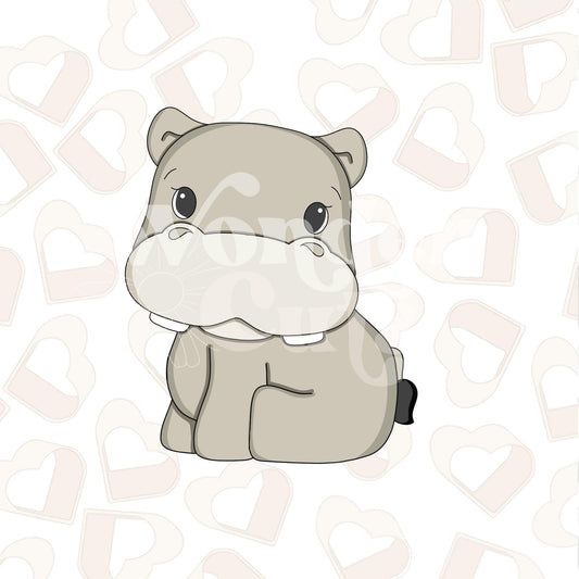 Full Body Hippo Cookie Cutter