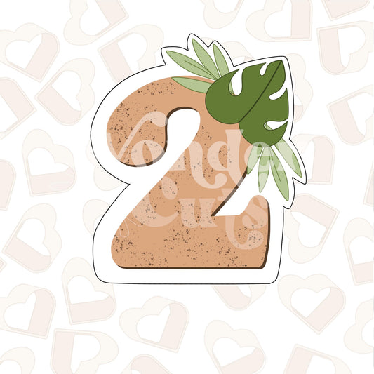 Jungle Leaf Two Cookie Cutter