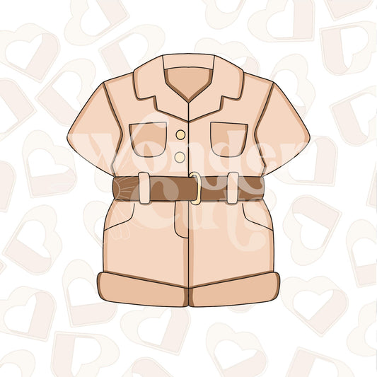 Safari Uniform Cookie Cutter
