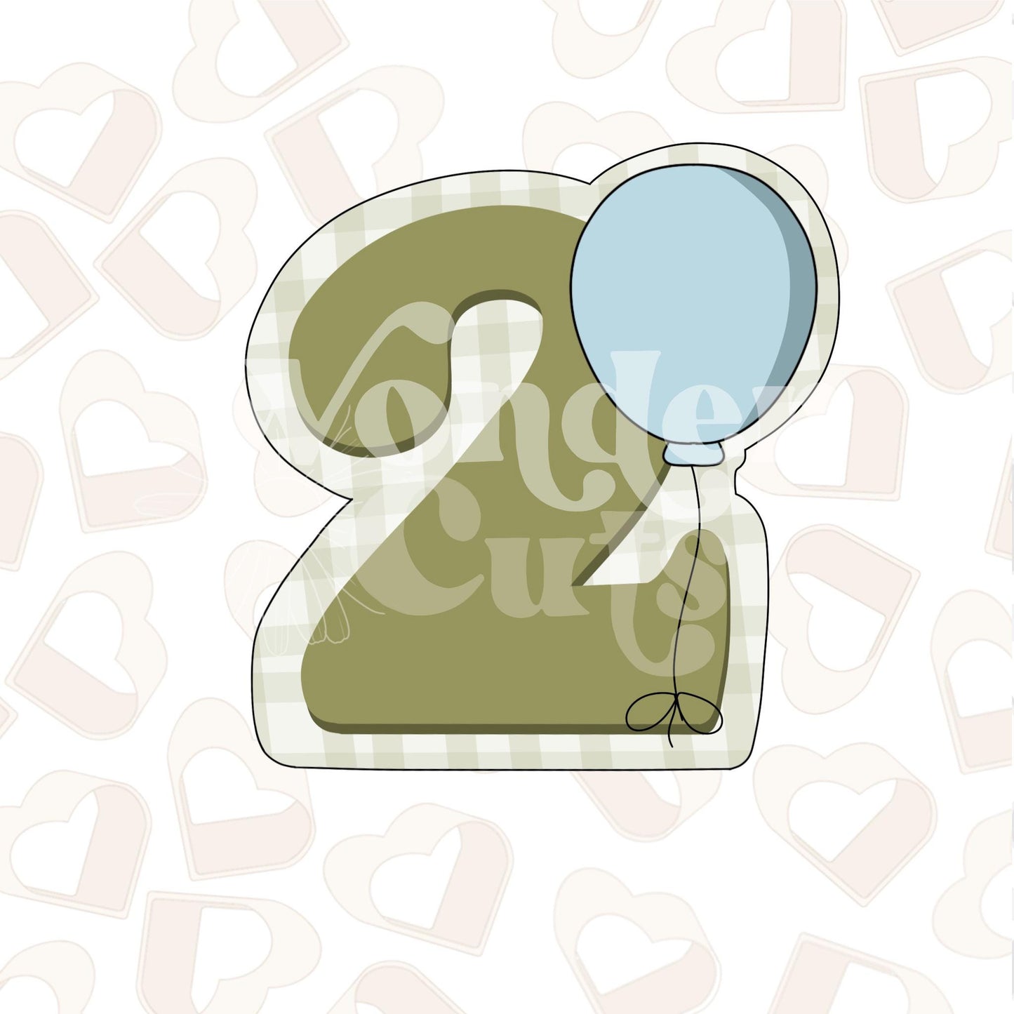 Balloon Number 2 Cookie Cutter