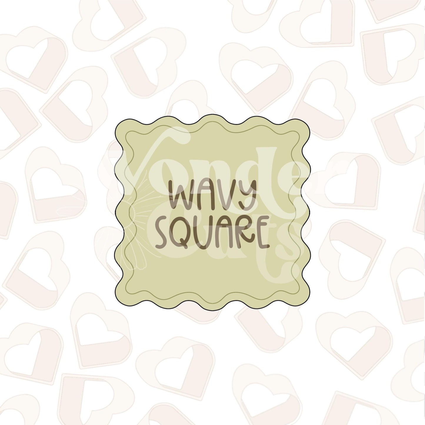 Wavy Square Cookie Cutter