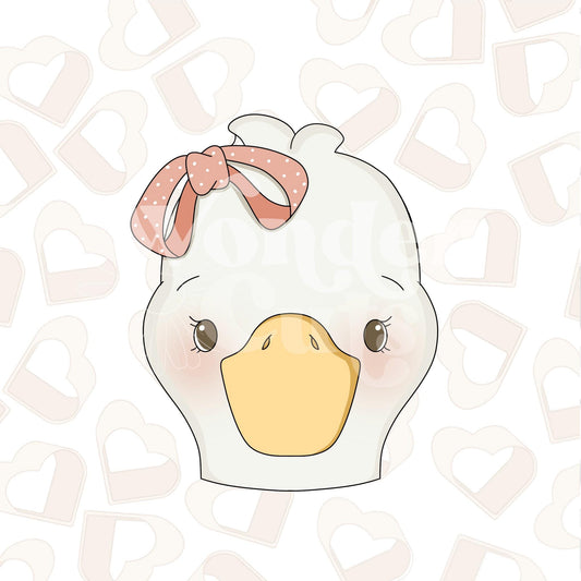 Girly Goose Head Cookie Cutter
