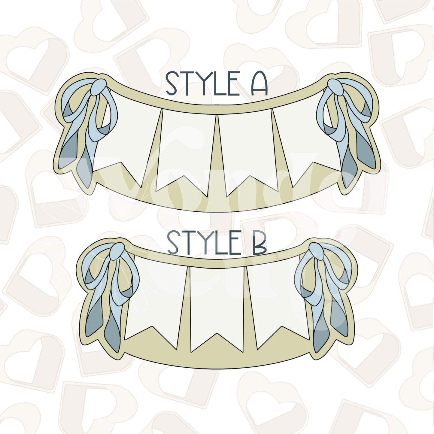 Coquette Banner Cookie Cutter